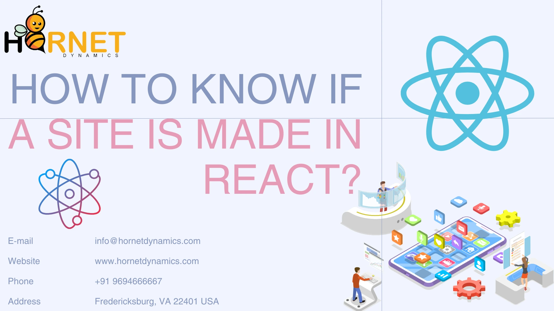 How to know if a site is made in React?  