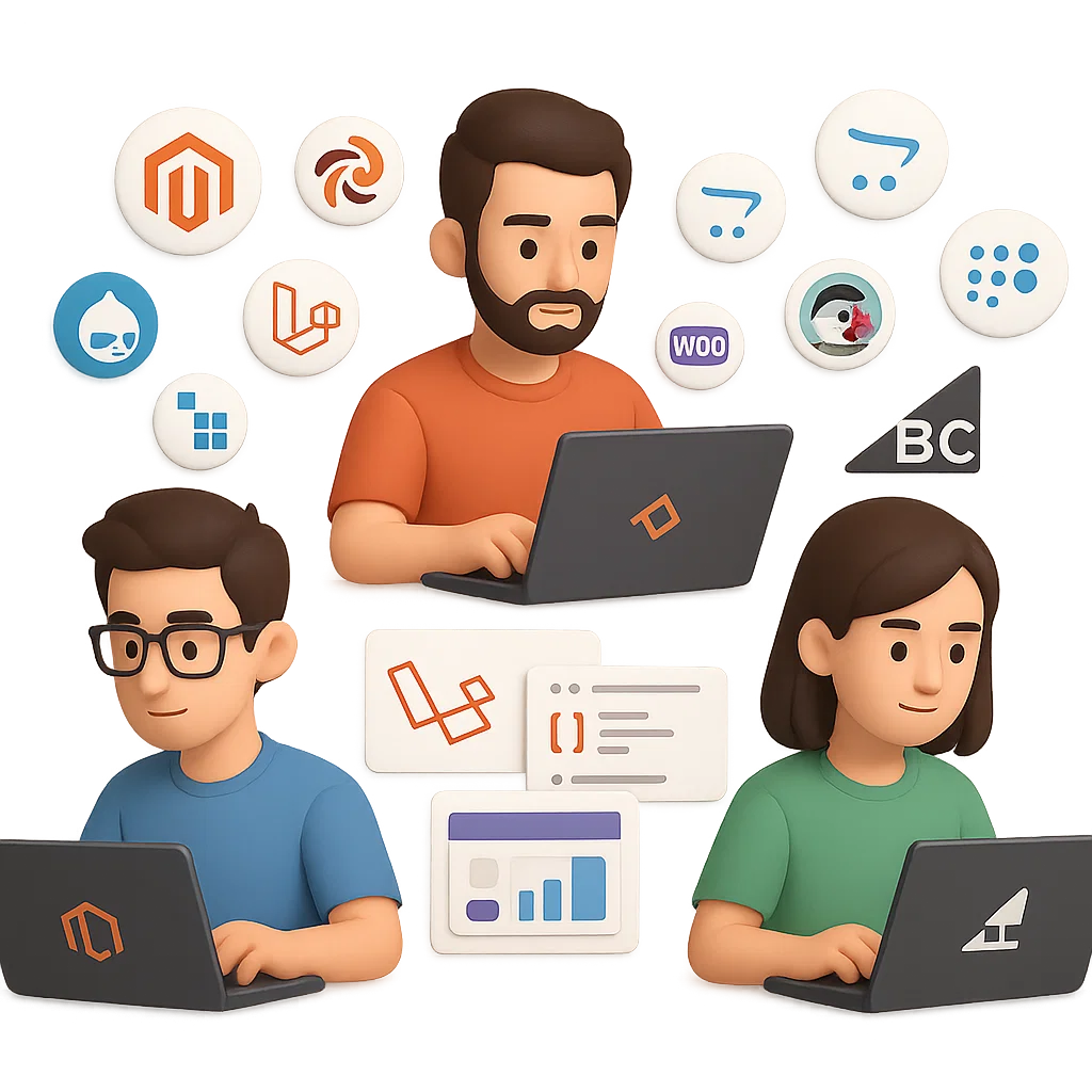 Hire Magento / Laravel / BigCommerce Developers
